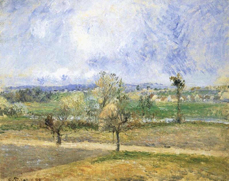 Camille Pissarro Rain scenery Norge oil painting art